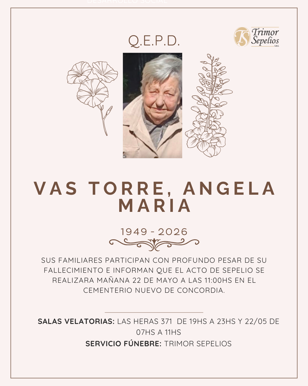 Obituario Trimor SRL